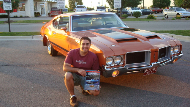 Ben Virga is happy about his Best Muscle Car award for his 71 Olds 442