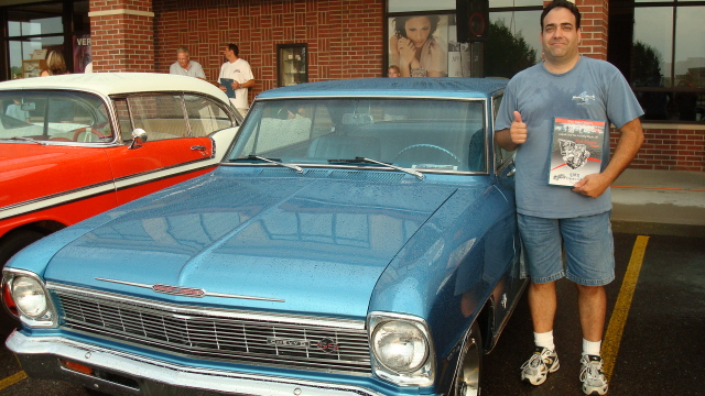 EMS Best Engine Award goes to Rich Figliolo & his fine 66 Nova SS.