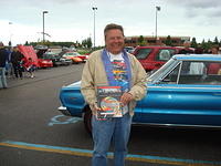 A happy Jerry Myers enjoys his Sweetest Ride award