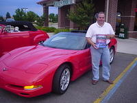 Jerry Drenzer is happy about his 4 Season's award for his Corvette.