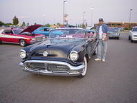 Jerry Stover is proud of his SnS Cruisers Choice award for his classic Olds 98.