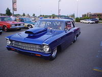 Terry Bistue wins the Noonan BOC for his cool blue 67 Chevy II