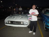 Vinnie Garafalo wins the YKM BoS plaque for his nice 73 Mustang.