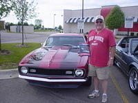 Mike with his outstanding 68 Chevy Camero.