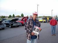 Jerry Stover wins the prized SnS Cruzers Choice award for his beautiful Olds 98 Convertible