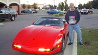 John Kubik wins the 4 Season' s Late Model Cruiser prize ..why do you have the EMS plaque John?