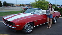 Rita Schultz's beautiful 69 Camero is a winner with her Cruzers Choice prize