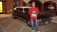 Dennis Rosko wins the Cruzers Choice prize for his very nice 69 Malibu.