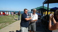 MCSR President Rex hands out the Best of Show award to Jim Mueller.