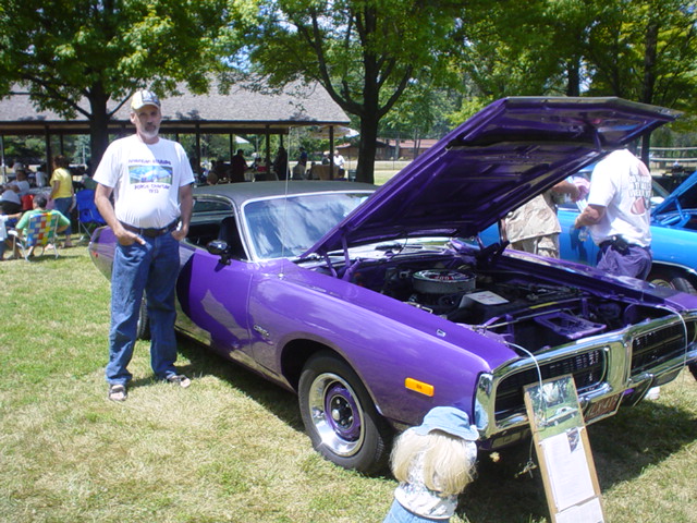 Tim & his purple beauty.