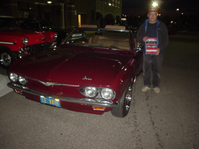 Paul Crociata wins the Noonan BoC plaque for his super sharp 65 Corvair.