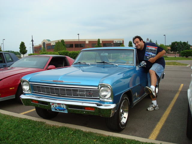 Rich Figliolo dances with his Best Muscle Car ...a super 66 Nova