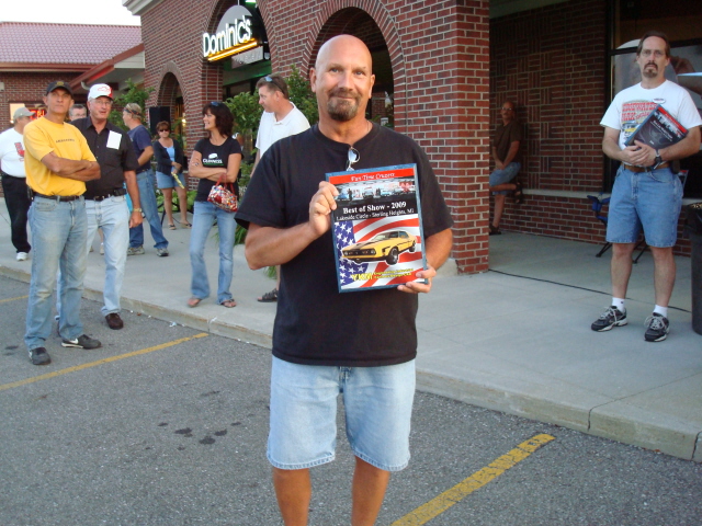 Terry King is proud of his Best of Show plaque